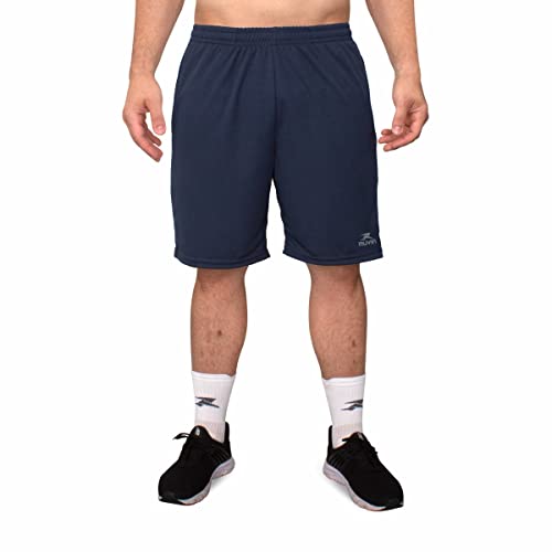 Bermuda Esportiva Basic Muvin – Masculino – Calção Esportivo – Com Bolso - Bermuda Futebol - Tecnologia Dry – Voleibol – Handebol – Futevôlei – Beach Tennis – Leve – Treino (G, Azul Marinho)