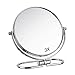 Produktbild L.HPT Make-up Kosmetikspiegel 3X Vergrößerungsglas Doppelseitig drehbarer Kosmetikspiegel Verchromt 6-8 Zoll hoch Silber (Größe: 6 Zoll: 18 cm)