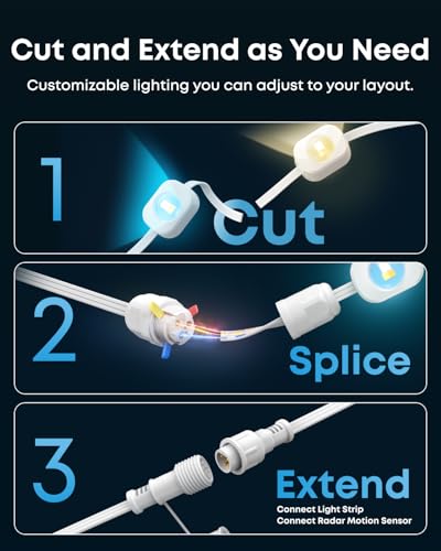 eufy Permanent Outdoor Lights S4, 3D Radar-Activated, 200ft with 144 LED Lights, Smart RGBWW for Christmas Decorations, AI Light Themes, Music Mode, Matter Support, IP67 Waterproof, Link with Cameras