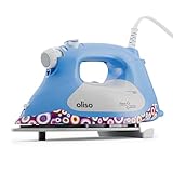 oliso TG1600 Pro Plus SmartIron de 2400 W con elevación automática, para ropa, costura, acolchado y planchado de manualidades, plancha de vapor de cerámica de diamante, diseño Kaffe Fassett