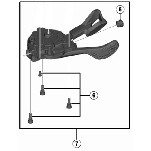 Slm9000 Droit Shimano unité de changements de levier pour réparer une vitesse qui saute