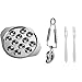 BESTonZON Escargot Dining Set Metall ślimak glinkowy 12 otworów Escargot Pieczenie potraw Escargot Widelec Escargot naczynia do domu restauracji