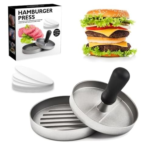 Pecewlos Cast Aluminium Burger Press Set Cover