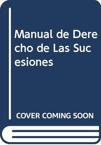 Manual de Derecho de Las Sucesiones