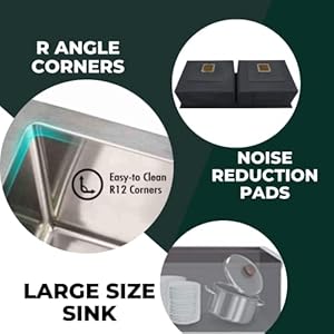 ZAP Matte Finish SS-304 Grade Single Bowl Kitchen Sink Thickness 2.5 mm (24 X 18 X 10 Chrome)