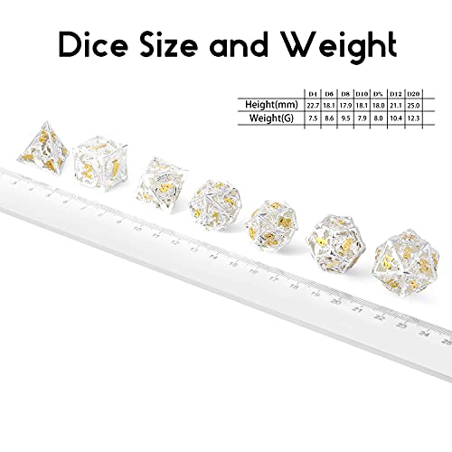 DNDND-Dragon-Metal-Dice-Set-DD-7-PCS-Hollow-Die-with-Metal-Gift-Case-for-DND-Dungeons-and-Dragon-Game-Silver-with-Gold-Number