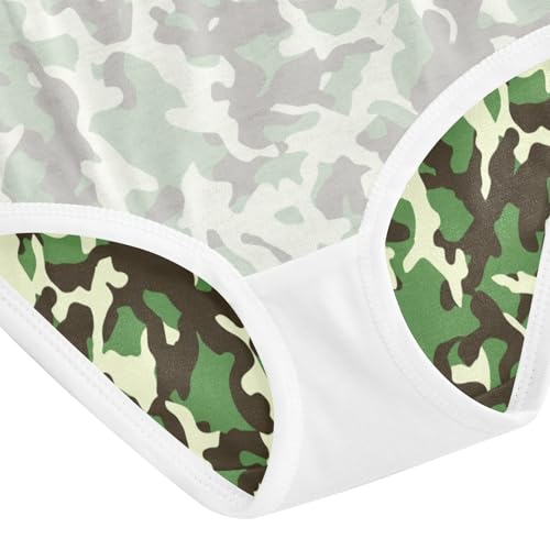 Joisal Cotton Toddler Girls Underwear Cool Camouflage Green Girl Panties Cute Personalized Kids Undies Briefs 2t 5