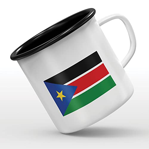 MUG tasse émaillée au motif Drapeau Soudan du Sud