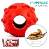 Jeffers Pet Natural Rubber Dog Chew Toy – Red Hollow Ball, Medium – Treat Dispensing, Vanilla Scent, Durable, Non-Toxic, Dishwasher Safe, Interactive Fetch & Tug Toy - Perfect for Training #3