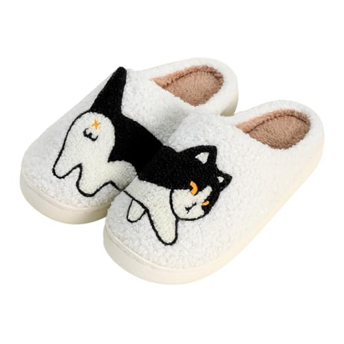 Gaolinci Funny Cat Cotton Slippers, Cute Cat Butt Home Slippers for Women