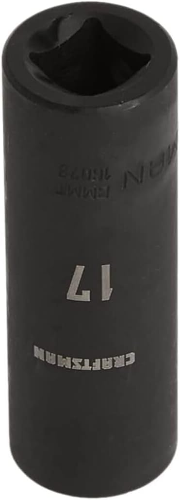 CRAFTSMAN Deep Impact Socket, Metric, 1/2-Inch Drive, 17mm (CMMT16078)