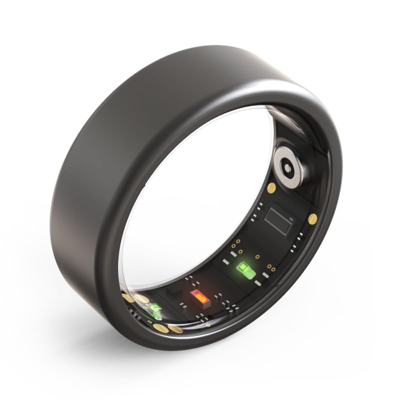 Fitness Smart Ring - Bluetooth 5 1 Blood Oxygen Monitoring Health Tracker for Heart Rate Monitor Sleep Pedometer