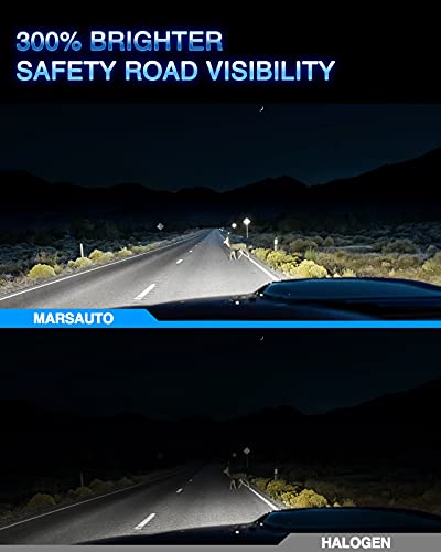Image of Marsauto 9005 800% Super brighter 9005 Bulbs, 9005 fog Light, 30000 hours lifespan, Light 6000k with White Light 80000LM M1 Series, Pack of 2