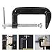 4 Inch C-Clamp Set, Heavy Duty Steel C Clamp Industrial Strength C Clamps for Woodworking, Welding, and Building(4PCs)