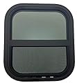 Vintage Technologies RV Window | 14" W X 16" H | Teardrop Vertical slide | Installation kit Included | (1-1/2" Wall Thickness)