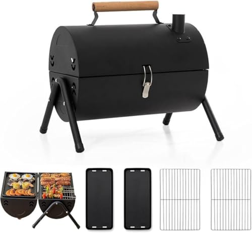 DRWG�o�[�x�L���[�R���� �����Α� 4~6�l�p �X�e�����X�|�� �S���ԕt�� �y�ʌg�їp BBQ�O���� �����Ă��E�����E�`���R�[���O���� (�u���b�N,�x�[�L���O�O���b�h)