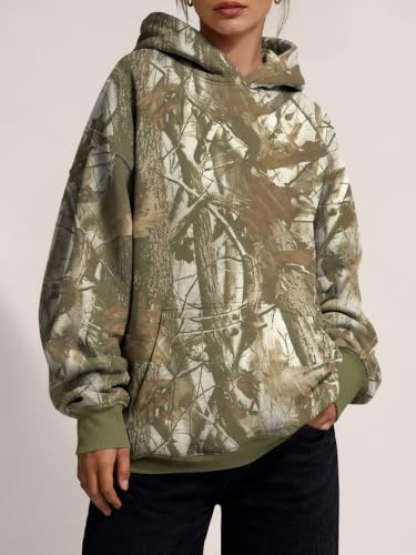 Image of Trendy Queen Women Oversized Hoodies Fall Outfits | Gentle Skin Feel, Aesthetic Drop Shoulder, Large Kangaroo Pocket, Seamless Daily Outfit Match