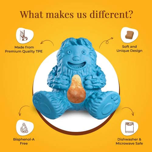 Dogsee Play Extremely Strong Treatoy Blue - Microwaveable Dog Toy - Strong Bordom Busters - Image 4