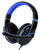El diseño ajustable oreja con un ajuste cómodo y seguro. Acolchados auriculares y cinta para la cabeza