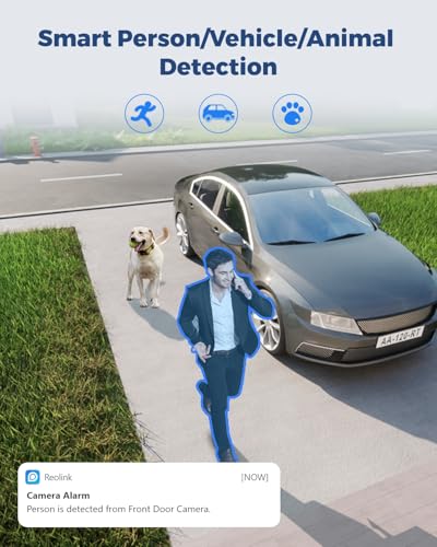 Image of REOLINK 4K 8MP Security Camera Outdoor Dual Lens 180 Degree Duo 2 WiFi | Dual-Band WiFi 6, No Subscription Local Storage, Color Night Vision, Smart Human /Vehicle /Pet Detection, Plug-in Power