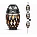 Djtanak Led Flickering Table Lamp, Tiki Torch Atmosphere Outdoor Bluetooth Speaker with Pole and Hook Bundle, Stereo Sound, Exclusive BassUp, Waterproof TWS Supported for Indoor/Garden/Patio