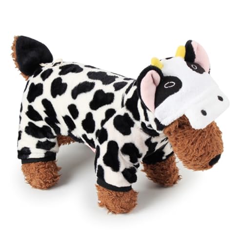 Disfraz para perro pequeño Warm Coral Milk Cow L