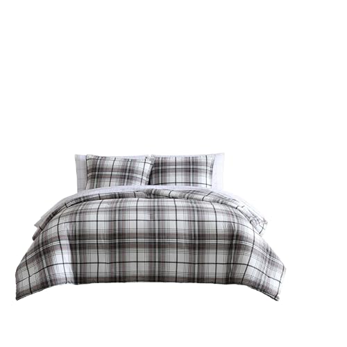 Eddie Bauer - King Comforter Set, Reversible Cotton Bedding with Matching Shams, Plaid Home Decor (Alder Red/Grey, King) by Eddie Bauer - Image 6