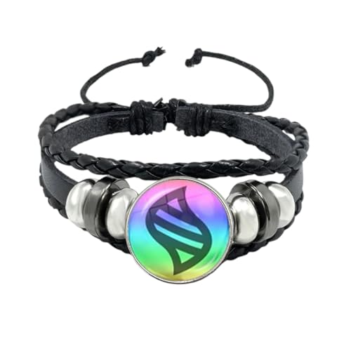 New For Trendy 2025 Anime Mega Stone Pokiemon Snap Weave Leather Bracelet 18Mm Glass Cabochon Adjustable Bangle Jewelry For Women Gift Jewelry Fashion Accessories Creative Gift