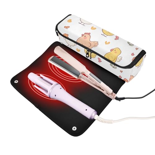 Bolsa de viaje para herramientas de cabello resistente al calor miniatura 2