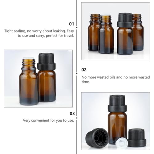 Flacons en verre marron 15ml anti-fuite pour préserver vos huiles