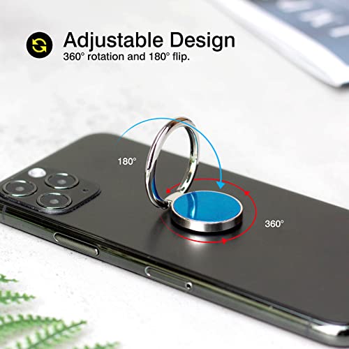 Wansurs 150 [2 Pack] Round Mirror Design Cell Phone Ring Holder Stand thumb #3