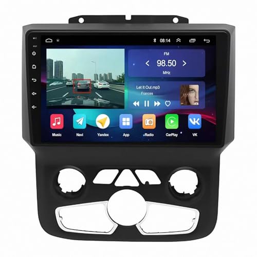 Radio coche 2 DIN con Android Auto y Carplay inalámbrico Ford Transit Connect 2005-2014 4G 64G