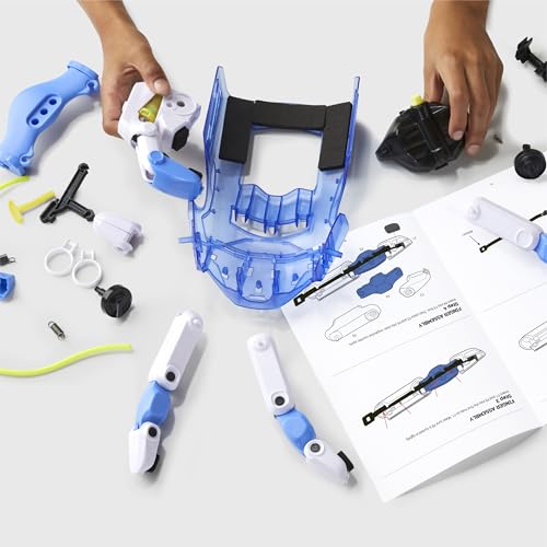 Discovery Bionic Hand Robotics Kit – 87-Piece DIY STEM Toy for Kids| Build Your Own Wearable Robotic Hand| Hydraulic Cyborg Superhero Toy| Science & Engineering Model Kit| Boys & Girls Gift Ages 8+
