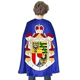 Coat Arms of Liechtenstein Unisex Halloween Cape Funny Short Cloak for Cosplay Costume