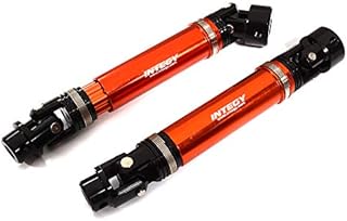 Integy RC Model C29615RED Machined Alloy Universal Drive Shafts for Traxxas 1/10 Maxx Truck 4S