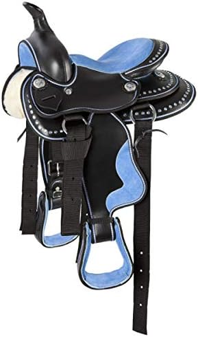 Barrel Racing Western Handmade Synthetic Cordura Horse Saddle Lightweight Trail Tack Equestrian Horse Saddle for Horse Riding Size: 10-18 inches Seat, UR13