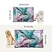 KJIZMO Blue Purple Marble（2） Dog Bed Mat, Soft Comfortable Warm Crate Pad with Anti-Slip Bottom, Machine Washable Pet Mattress for Pets Sleeping for Large Medium Dogs & Cats 36x24in