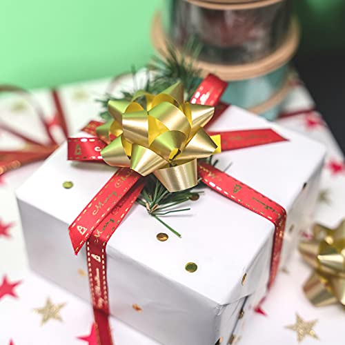 Wrapaholic Matte Gold Gift Bow Assortment (12 Bows) For Birthday, Wedding, Christmas, Baby Shower, Bridal Showers #TOP5