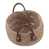Multifonctionnel : peut être utilisé pour ranger des objets ou comme élément décoratif dans votre maison, jardinière en jonc de mer, jardinière tissée