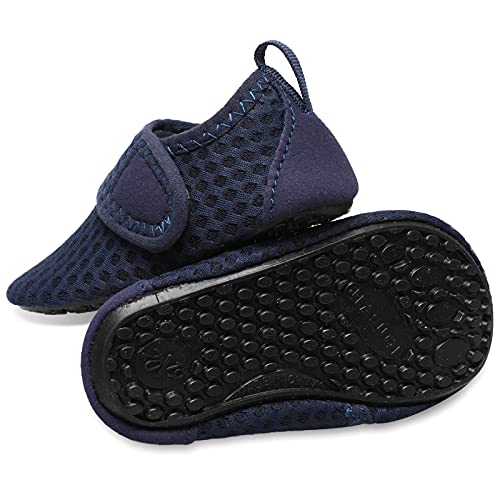L-RUN Newborn Pool Sandals for Boys Infant Swim Shoes Navy 12-18 Months=EU19-20 - Thumbnail 7
