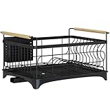 - Einfach zu bedienen: Die Schraube ist nicht leicht zu rutschen. Nach dem Anziehen der Schraube anziehen, um es stabiler zu machen. Diese Abtropfgestell kann platzieren Geschirr und Tassen, trocken oder spülen Gemüse und Obst