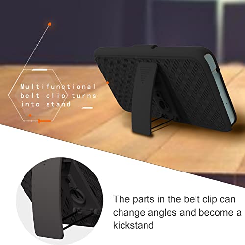 Ailiber For Samsung Galaxy A54 5G Case, Galaxy A54 5G Phone Case Holster With Screen Protector, Swivel Belt Clip, Kickstand Holder, Slim Shockproof Shell Full Body Phone Cover For Samsung A54-Black #TOP3