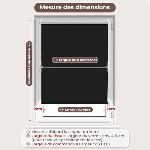 Store occultant sans perçage résolvant les problèmes de vis-à-vis et de chaleur - 7