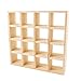 Melody Jane Dollhouse 16 Cube Display Unit Modern Display Shelves Miniature