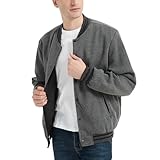 Mywu Varsity Jacket Slim Fit Letterman Jacket Bomber Jacket Lightweight Casual Fashion Baseball Jacket