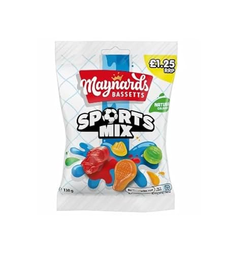 Maynards Bassetts Sweet Bags 12 x 130g (Sports Mix)