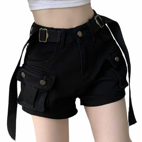 ストレッチハイライズデニムショートパンツ