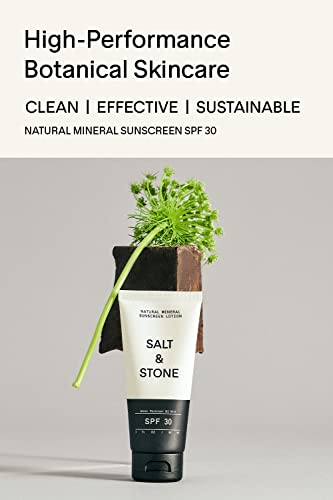 Salt & Stone Spf 30 Natural Mineral Sunscreen Lotion With Zinc Oxide. Broad Spectrum Sun Protection That Sinks In Effortlessly And Is Water Resistant. Reef Safe & Cruelty Free (3 Fl Oz) #TOP5