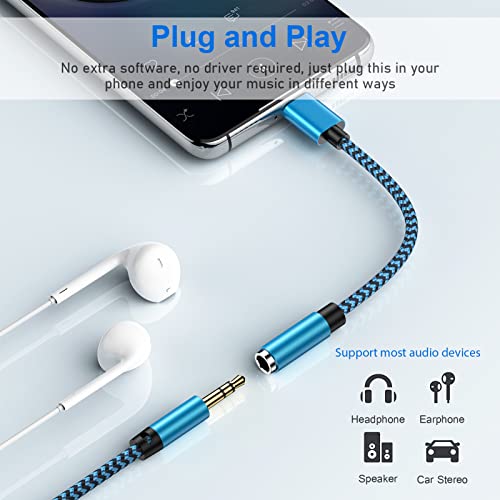 Usb Type C To 3.5Mm Headphone Jack Adapter 2-Pack Usb C To Aux Female Audio Dongle Cable Cord Compatible Samsung Galaxy A54 A34 S23 Ultra A14 S22 S21Fe S20+ S10E S9 S8,Note 20 10+,Pixel 7 Pro 6 Xl 5 4 #TOP3