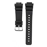 Casio Black Resin Watch Band - 16mm